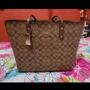 Brown Coach Tote